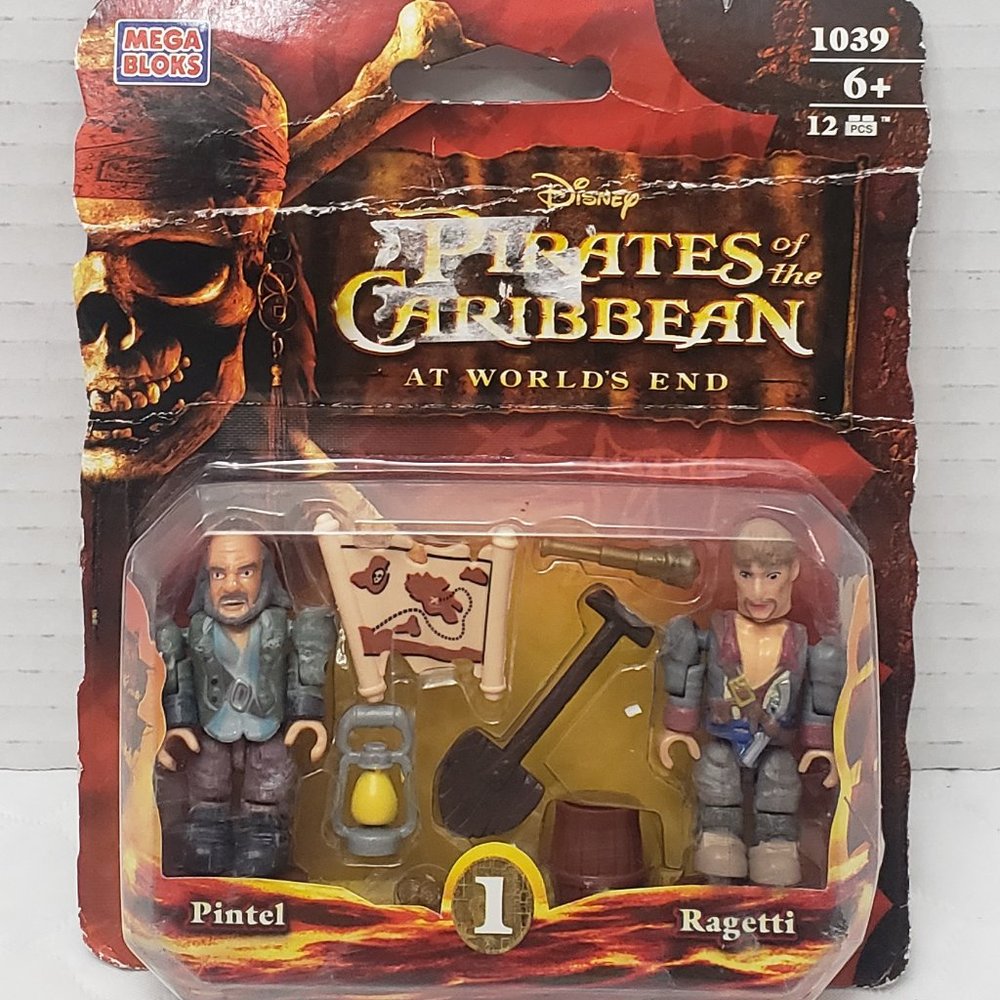 Pirates of the Caribbean Mega Bloks Figures Pintel & Ragetti